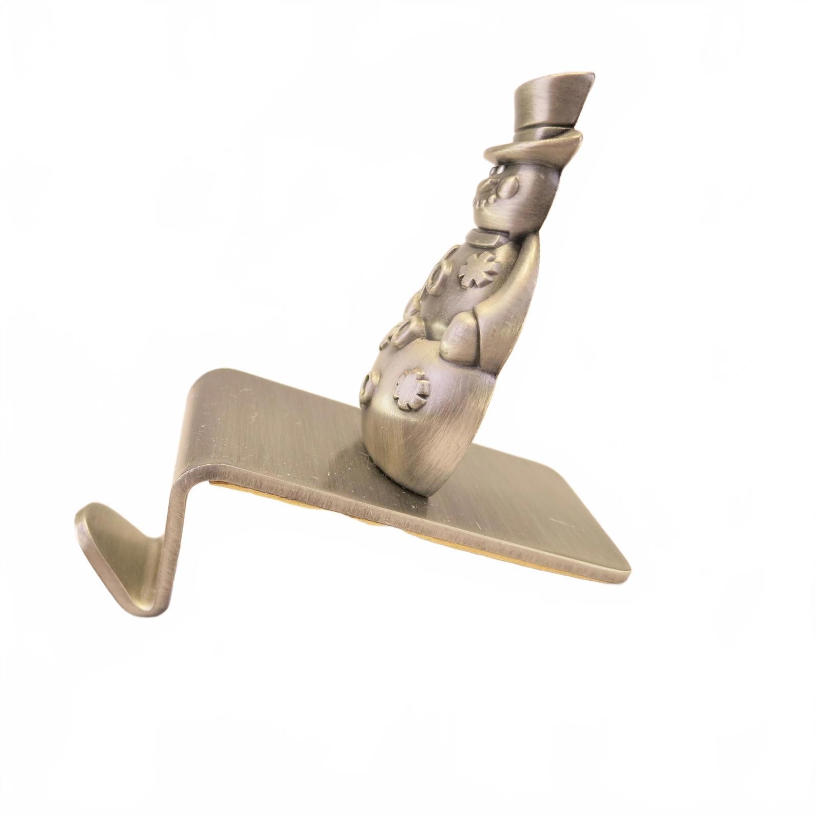 3.5″ Vintage Chrome Angel Christmas Stocking Holder Modern Design