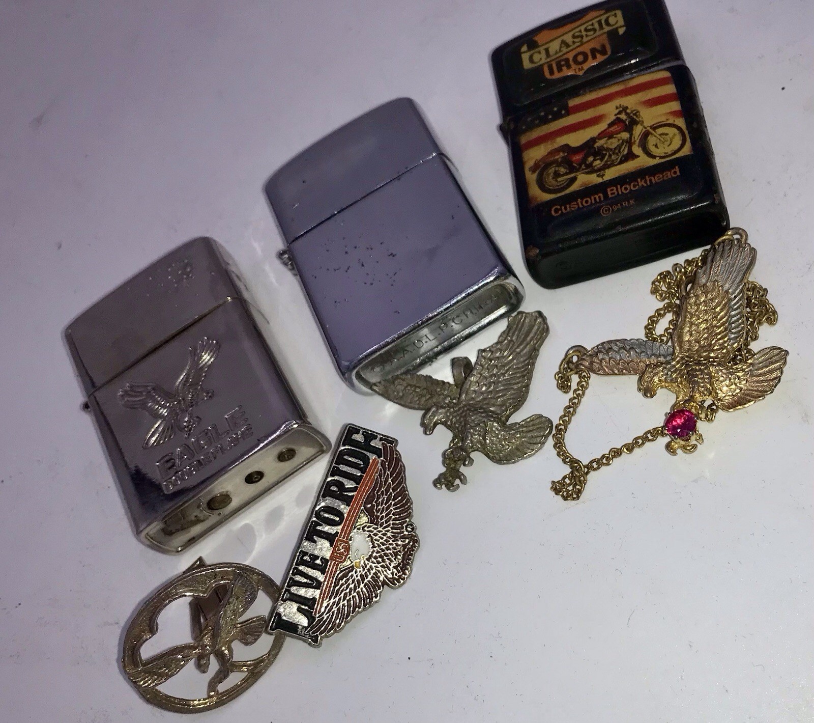 Vintage Lot Of Eagle Items