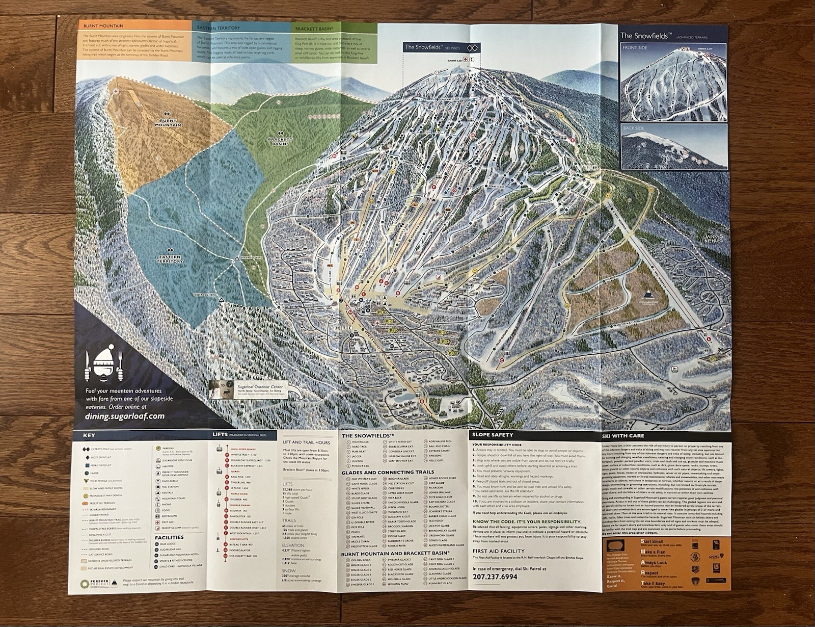 2025-26 New England Ski Mountain Trail Maps – Killington Sugarloaf Sunday River