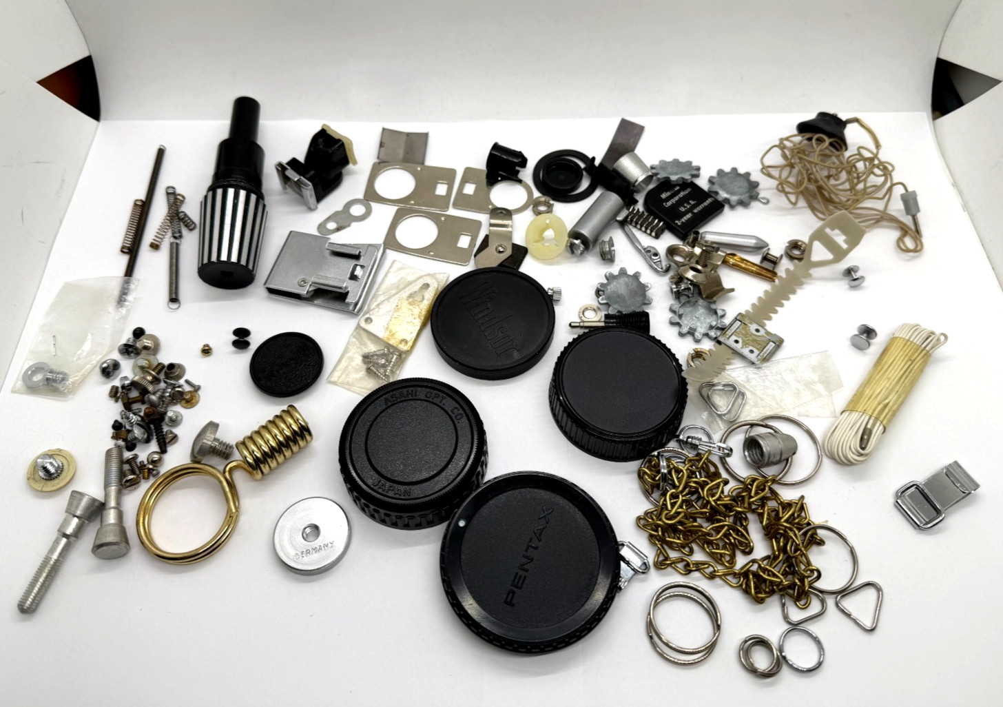 Vintage Junk Drawer Random Camera Parts – Usable Mixed Lot For Repair Stash