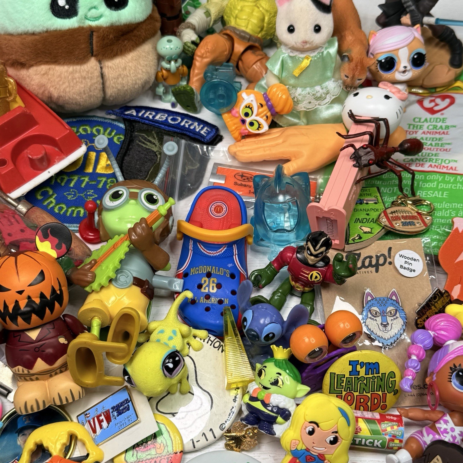 Junk Drawer Mixed Lot Assorted Smalls Toys Trinkets 2.16 Pounds