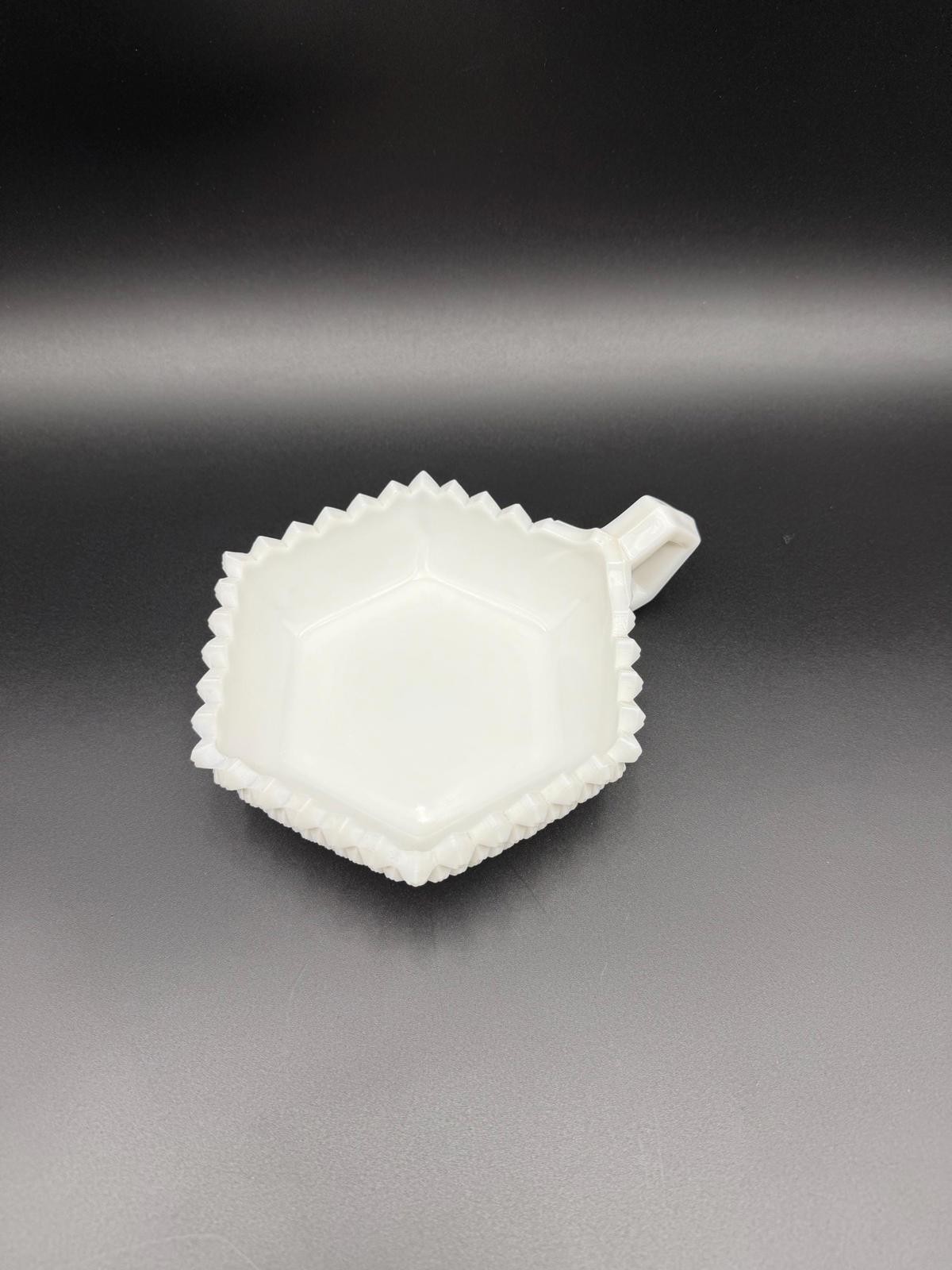 Vintage Westmoreland White English Hobnail Milk Glass Candy Dish