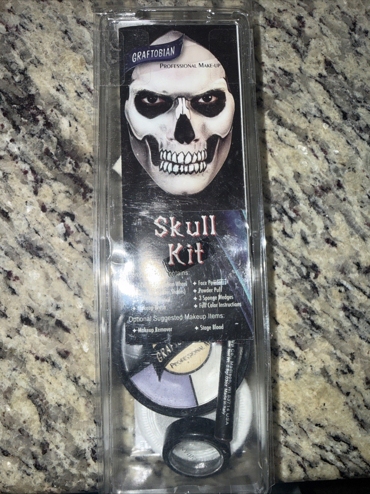 Graftobian Skull Makeup Kit – Skeleton Set for Costumes, Cosplay & Halloween