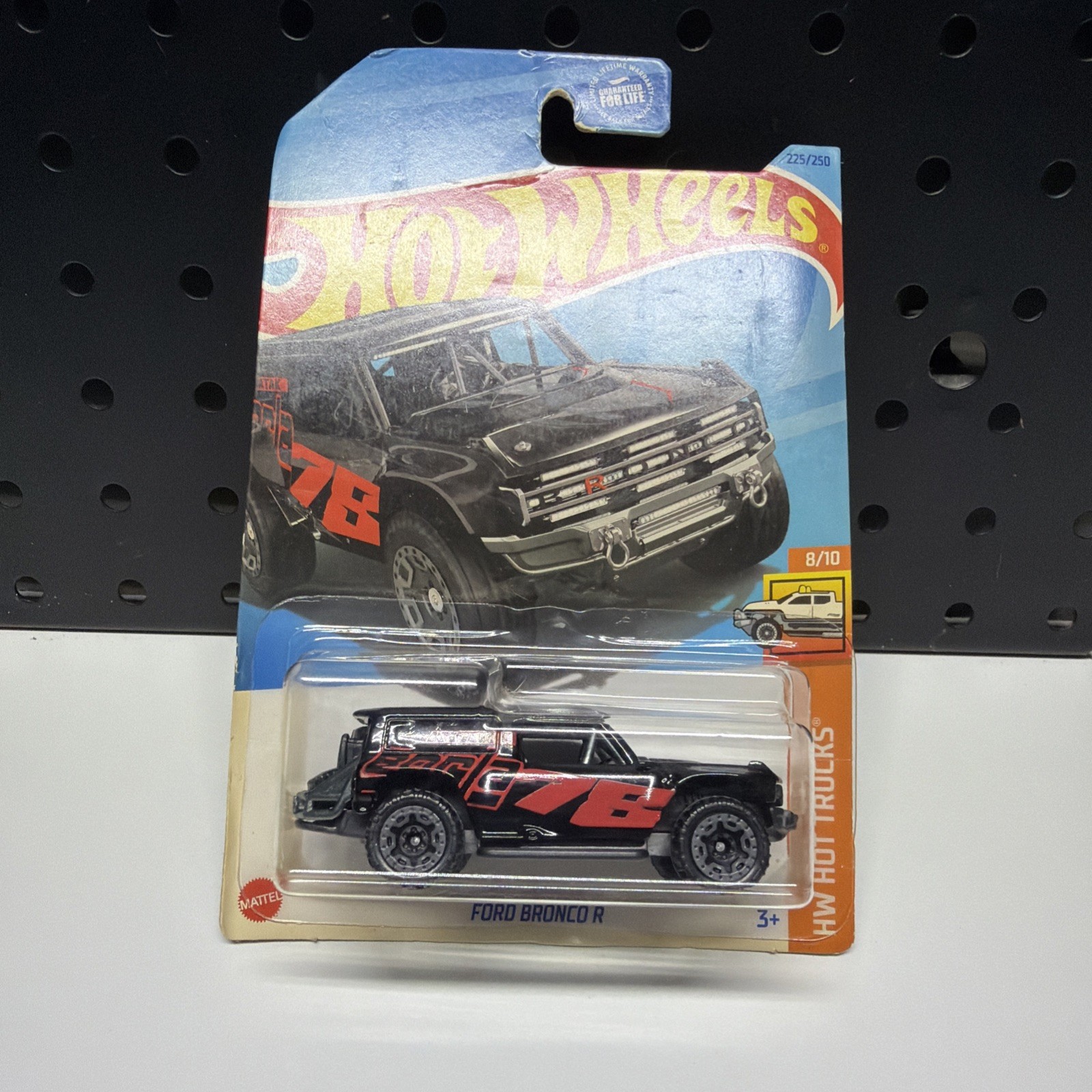 Hot Wheels Ford Bronco R HW Hot Trucks Series #8/10 Black Diecast 1:64 Scale New