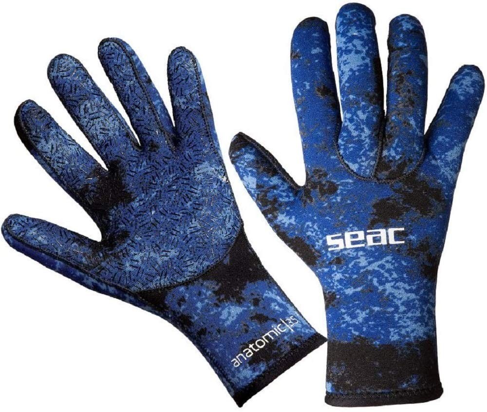 SEAC 3.5mm Anatomic Gloves Diving Gloves Spearfishing & Scuba Diving Side Zipper