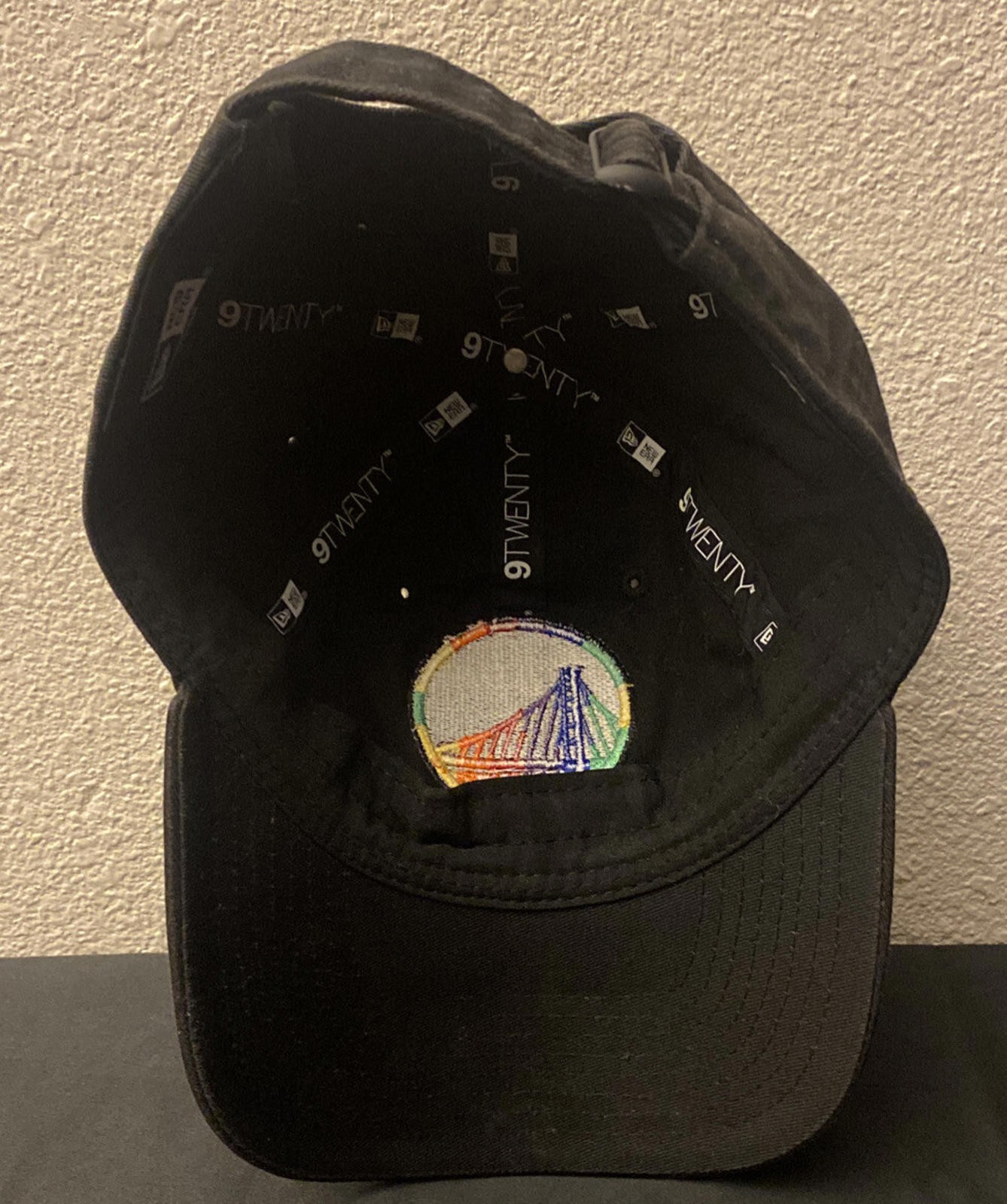Golden State Warriors Black Rainbow Gay Pride Adjustable Strapback Hat Cap NBA