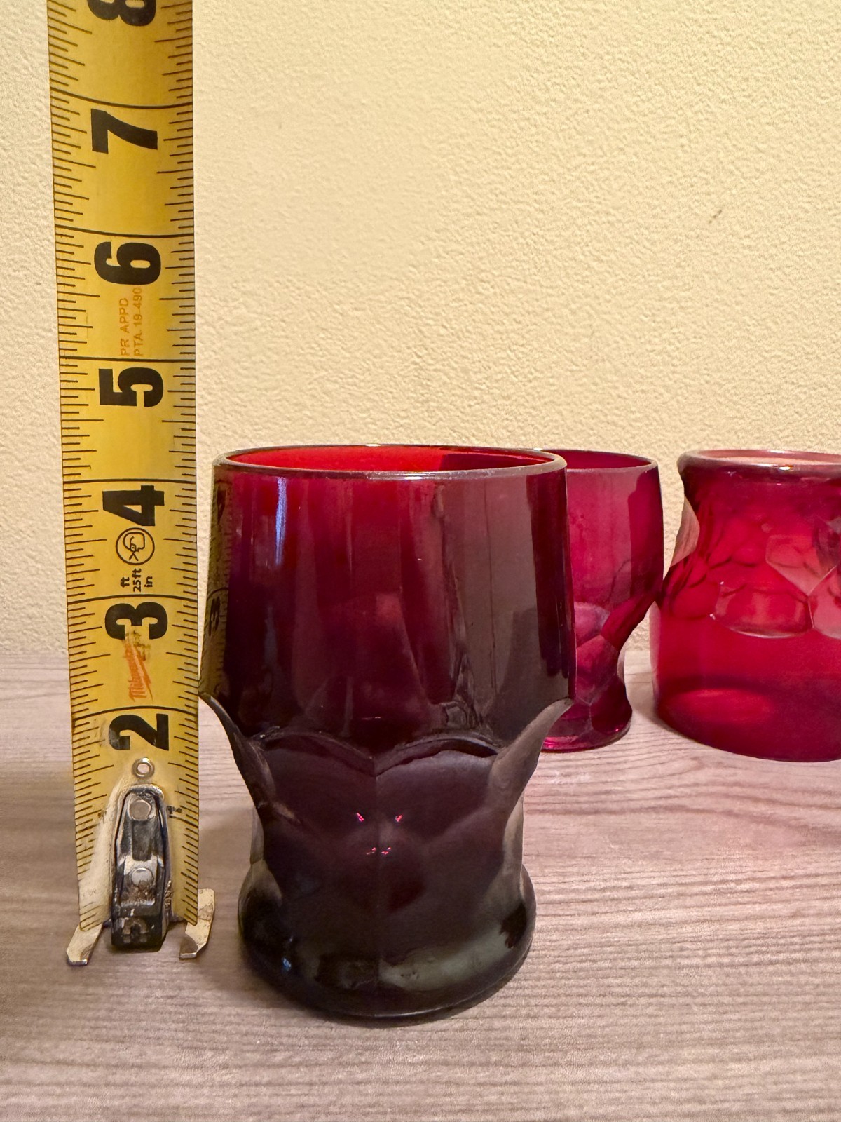 Mixed Lot of Anchor Hocking & Viking Ruby Glasses (See description for details)