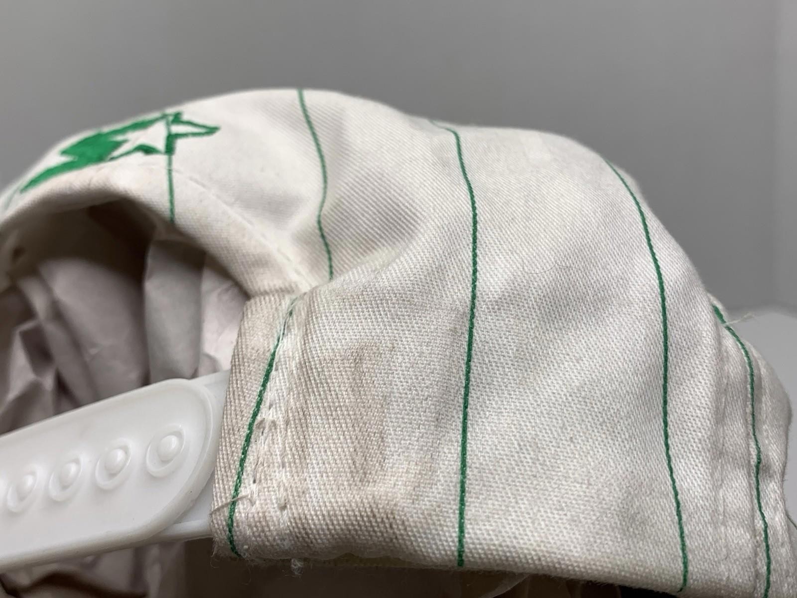 Vintage Boston Celtics Thin Pinstripe Starter SnapBack Embroidered Hat P130
