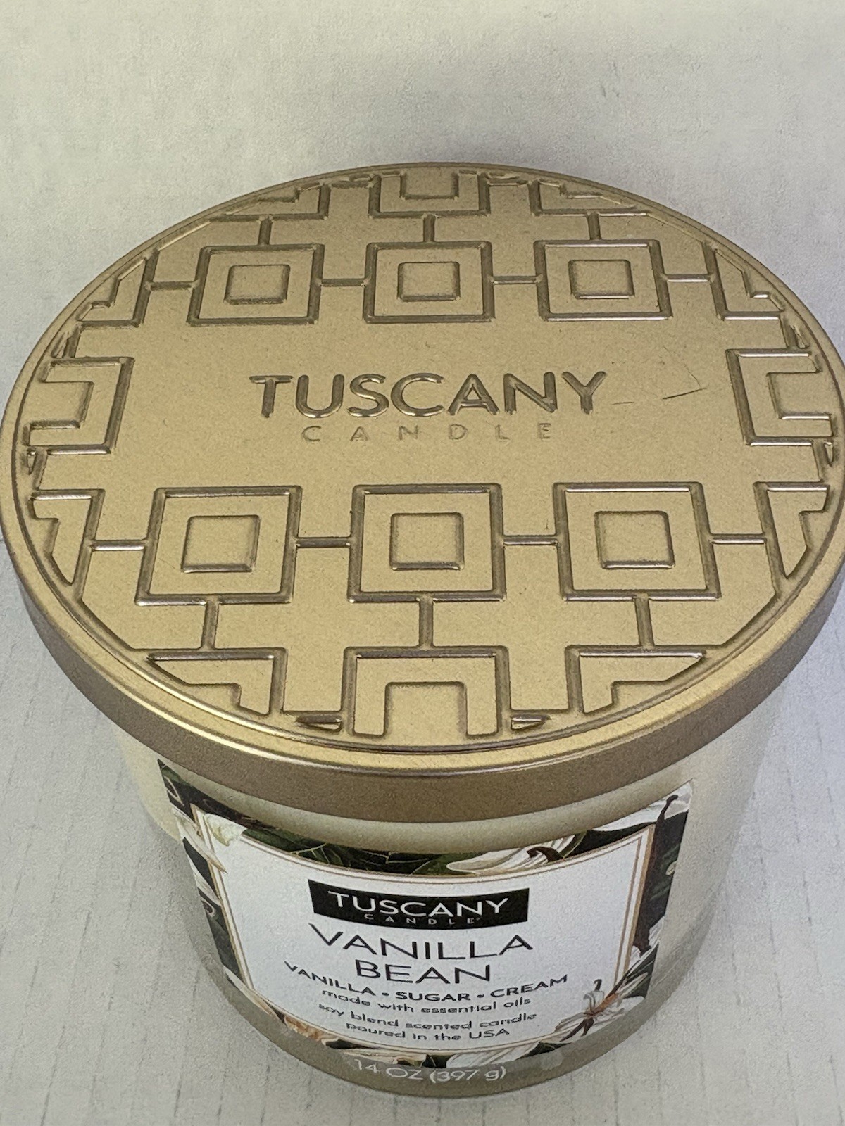 Candle Tuscany Vanilla Bean, 14 Ounce