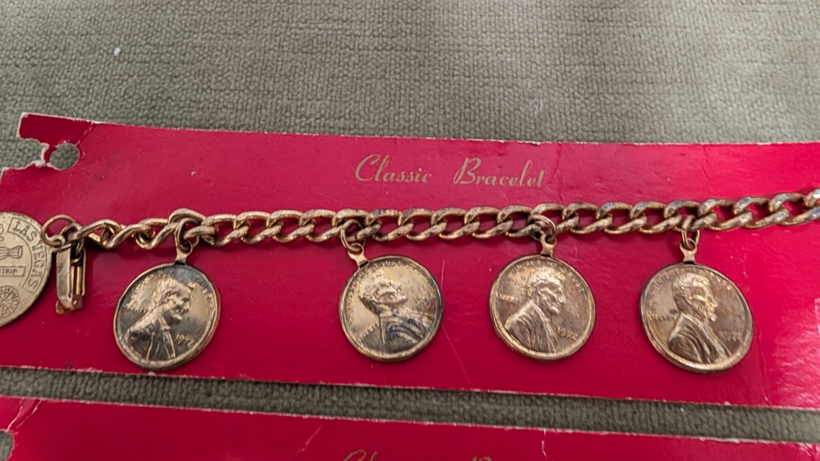 Lot of 10 Coins bracelets Vintage Nickels Dimes Pennie Indian Head