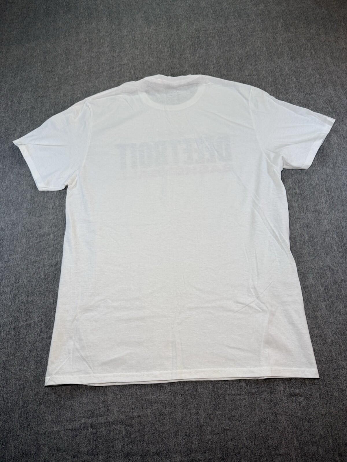 Detroit Pistons Unisex T-Shirt-Large/White/NBA/313/Fruit Of The Loom