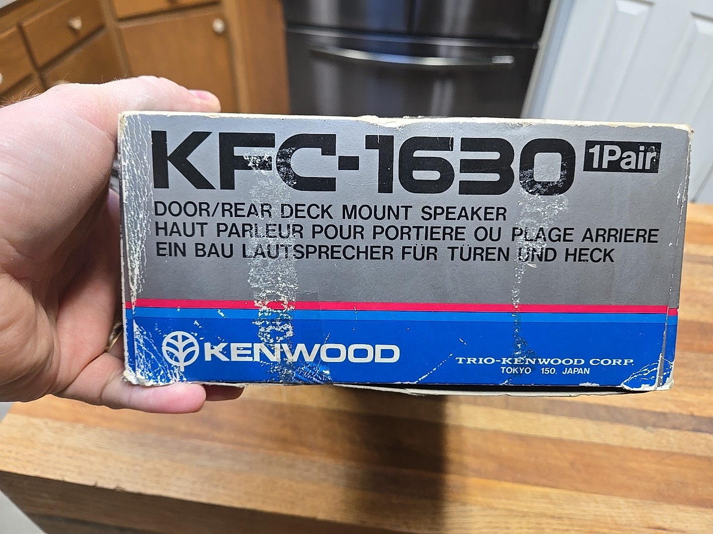 Vintage KFC-1630 KENWOOD CAR SPEAKERS USED IN BOX, 6.5″ SLIM LINE 2 WAY STEREO