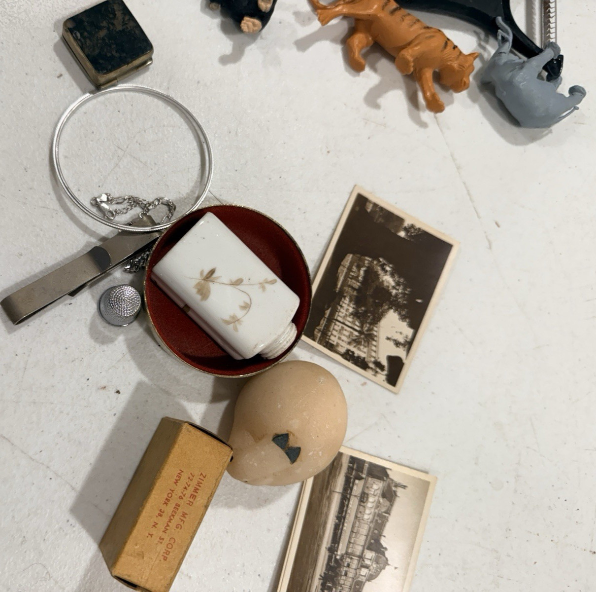 Huge Junk Drawer Lot Assorted Vtg Items Wood Metal Ephemera Figures MUCH MORE