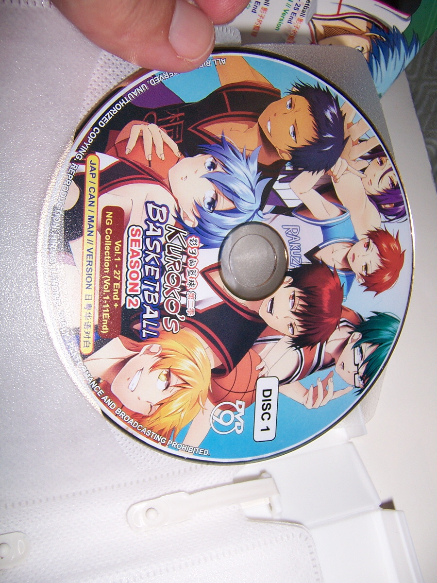 Kuroko’s Basketball DVD Set Season 1 + 2 Tip Off Special NG Collection US Seller