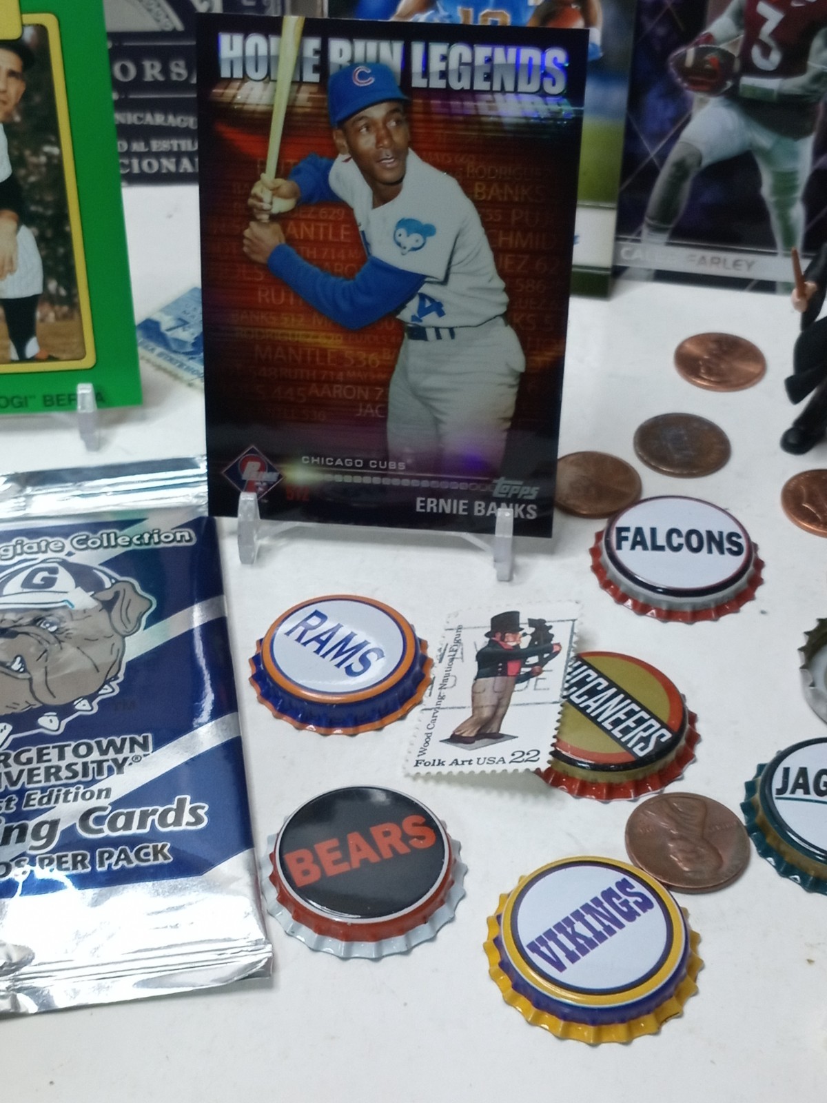 Cigar Box of NOT Junk Drawer Collectibles, Mickey Mantle, Misc, #C2