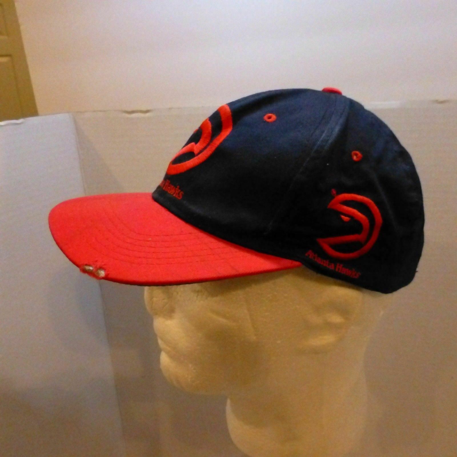 VINTAGE 1990s Atlanta Hawks NBA Basketball Hat – Distressed – Youth Snapback Cap