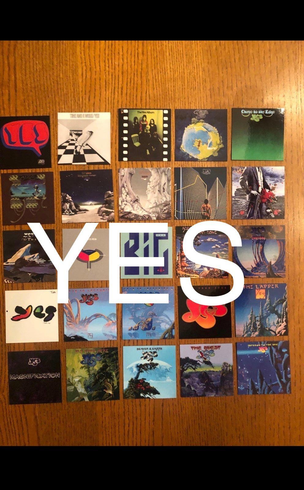 Yes FRIDGE MAGNETS huge set progressive rock classic music gift idea