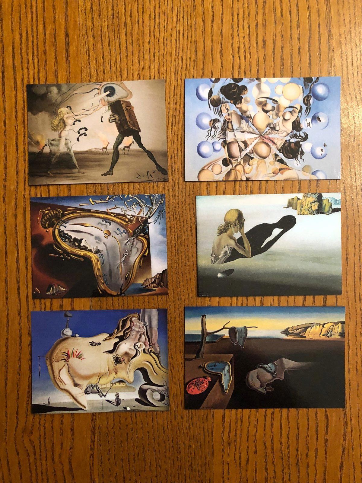 Salvador Dali fridge magnets Surreal modern art fantasy worlds Spanish master