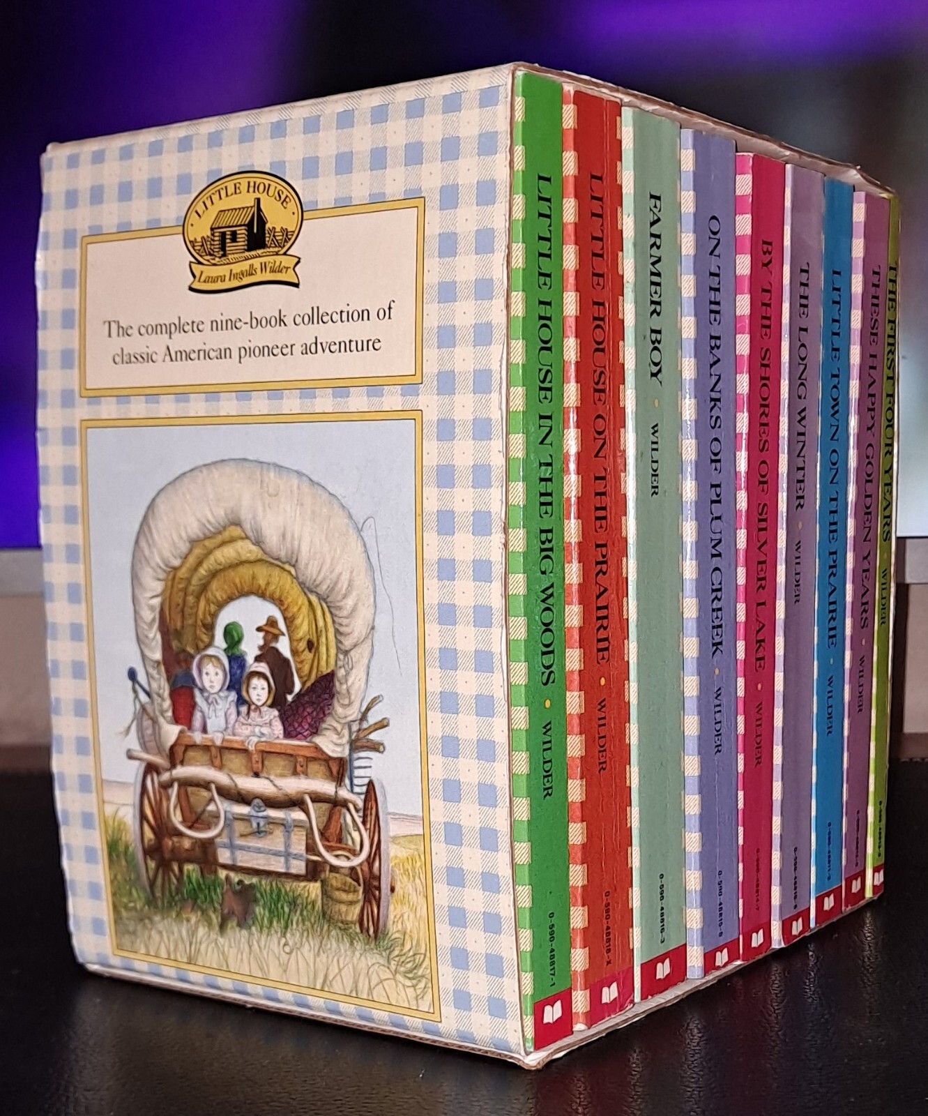 BOXED SET (1-9) LITTLE HOUSE ON THE PRAIRIE BOOKS by LAURA INGALLS WILDER