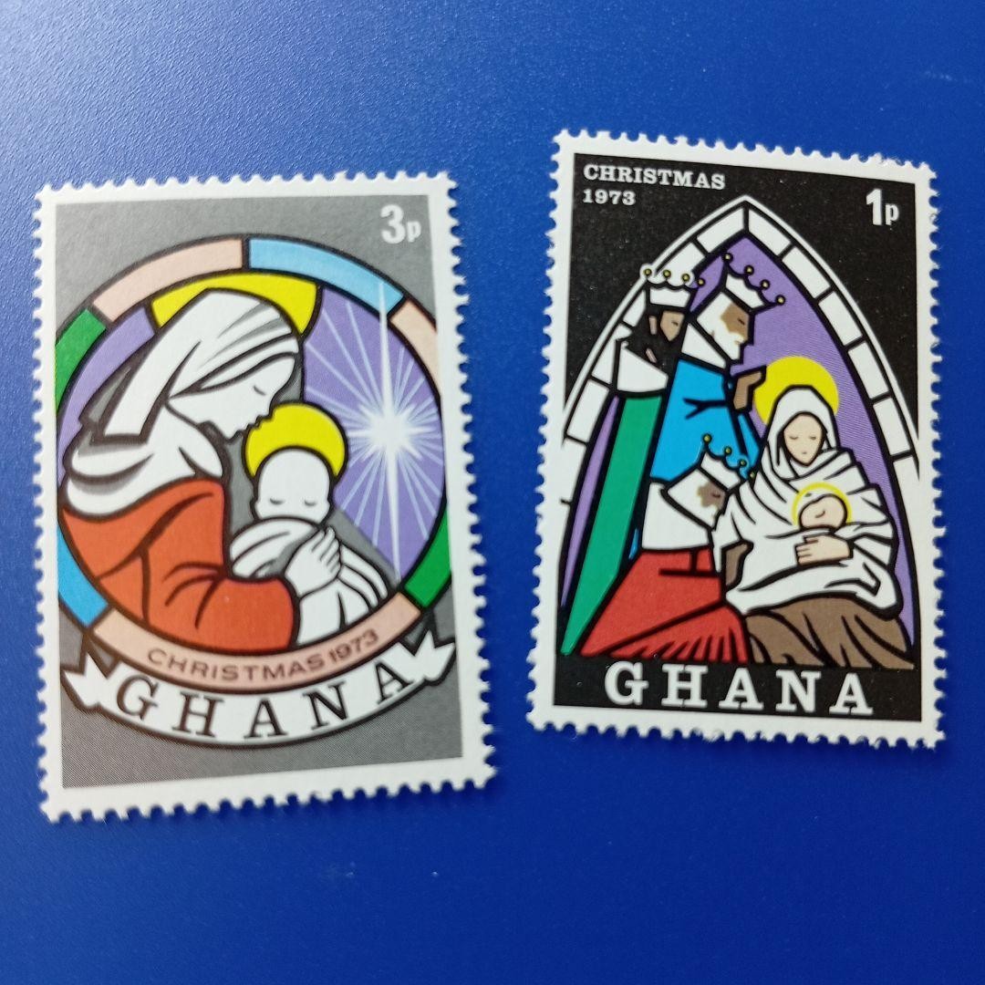 Foreign Stamps Multiple Countries Stained Glass Religious Paintings Christmas 7