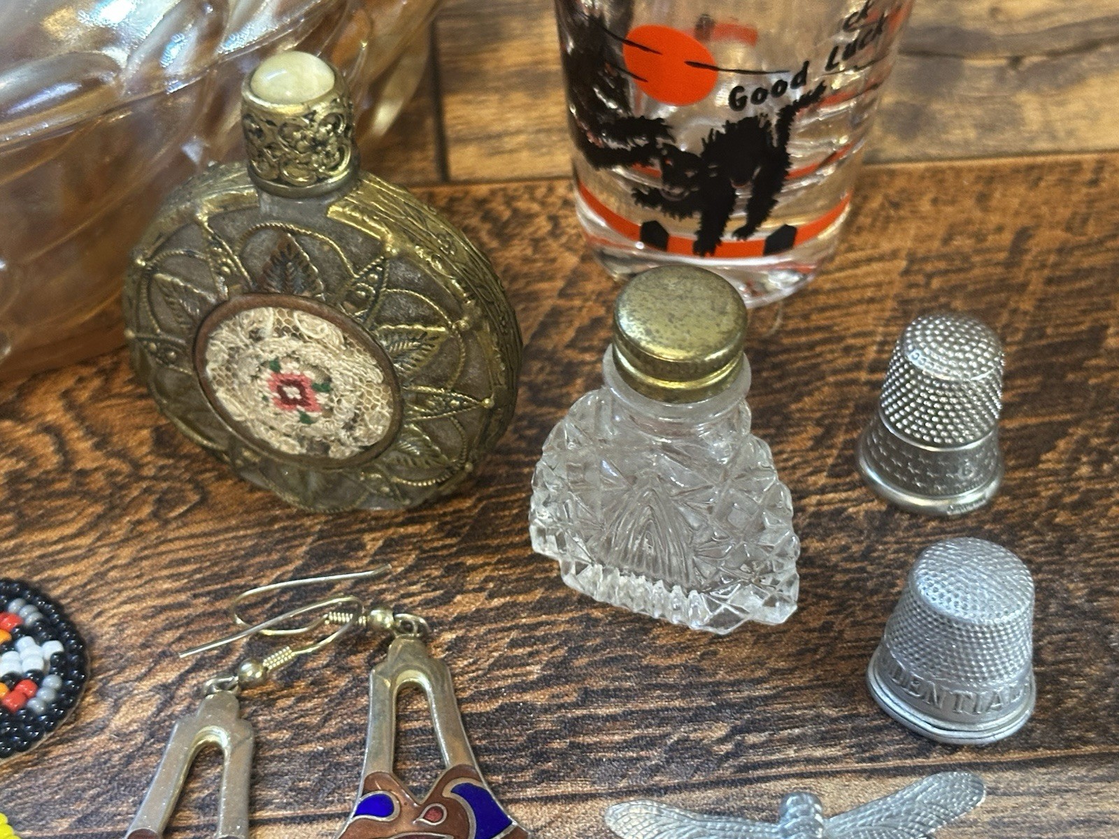GRANDMA’S JUNK DRAWER ALPACA-12KGF CAMEO-ROSARIES-PERFUME BOTTLES