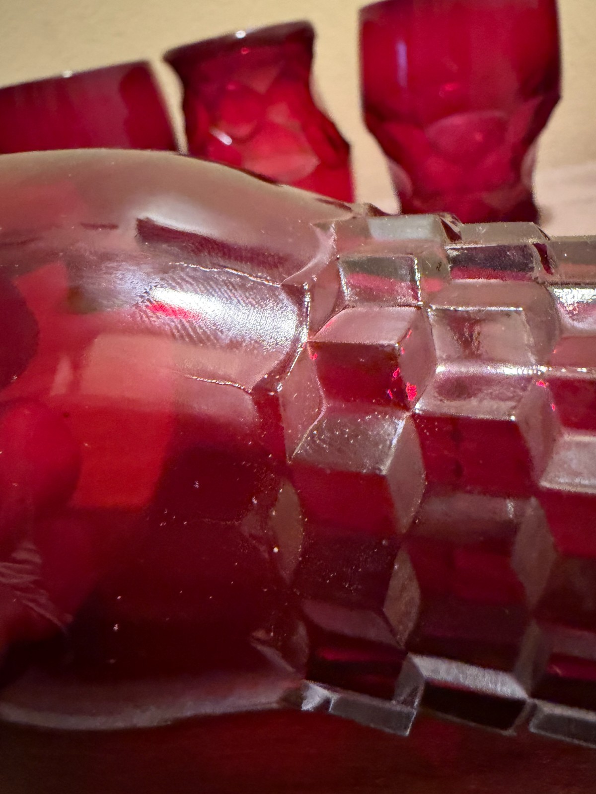 Mixed Lot of Anchor Hocking & Viking Ruby Glasses (See description for details)