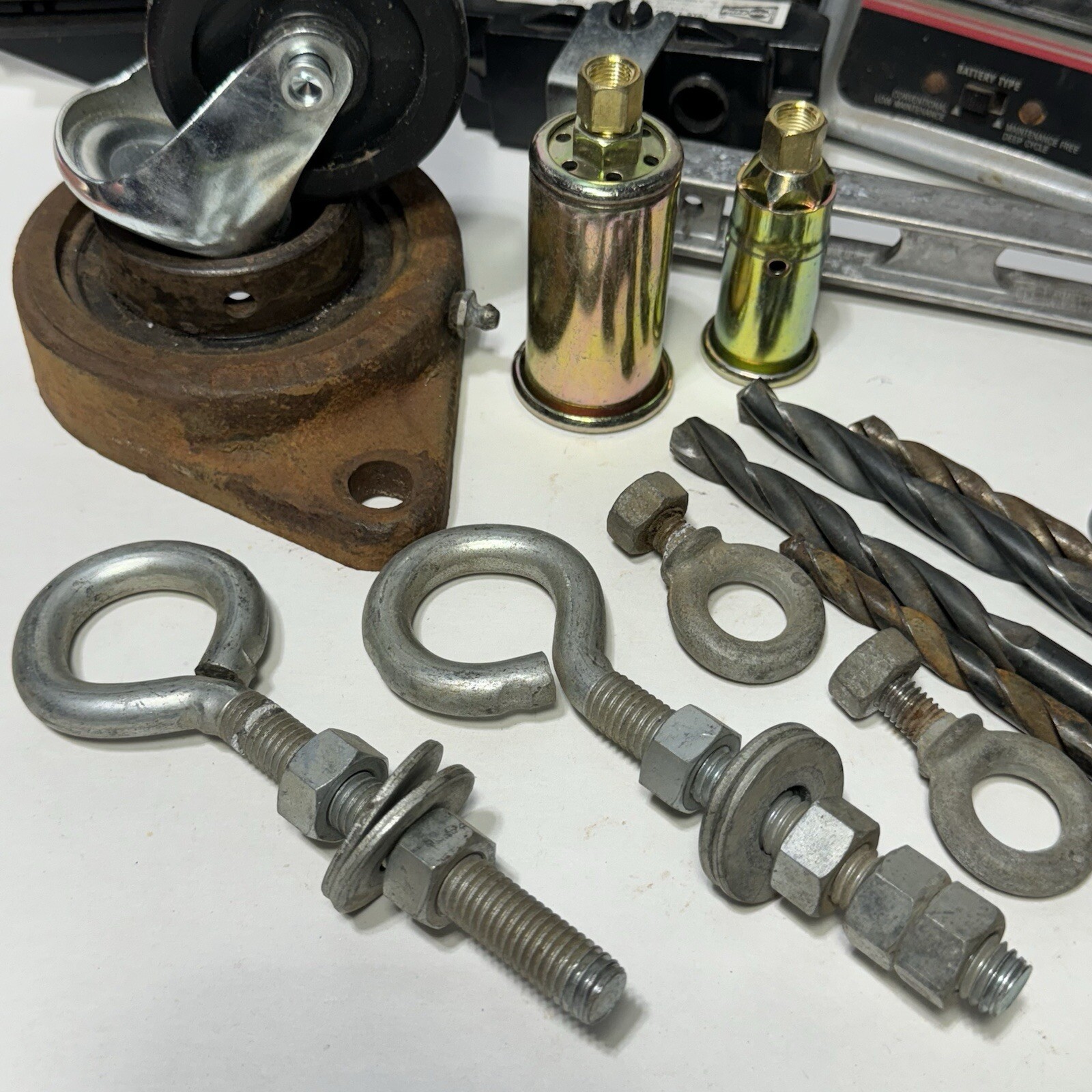 Lot Of Random Mix Metal Parts & Pieces Steampunk Craft Found Object Art Parts