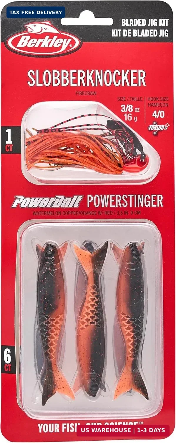 Berkley SlobberKnocker Fishing Jig, White Chartreuse, 1/2 oz