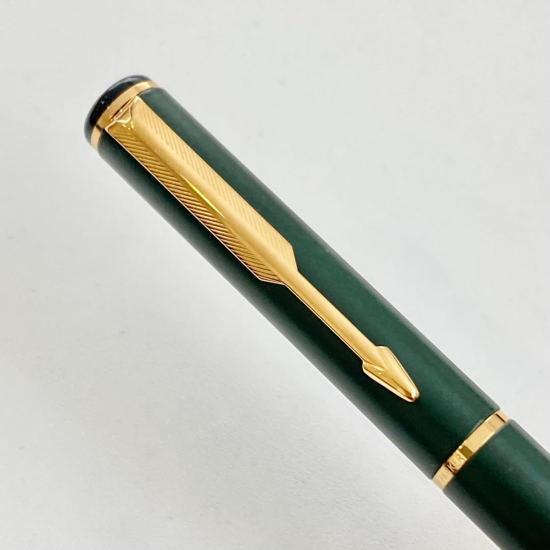 1990s◆Parker Rialto Luxury Ballpoint Pen PARKER Made in England Green