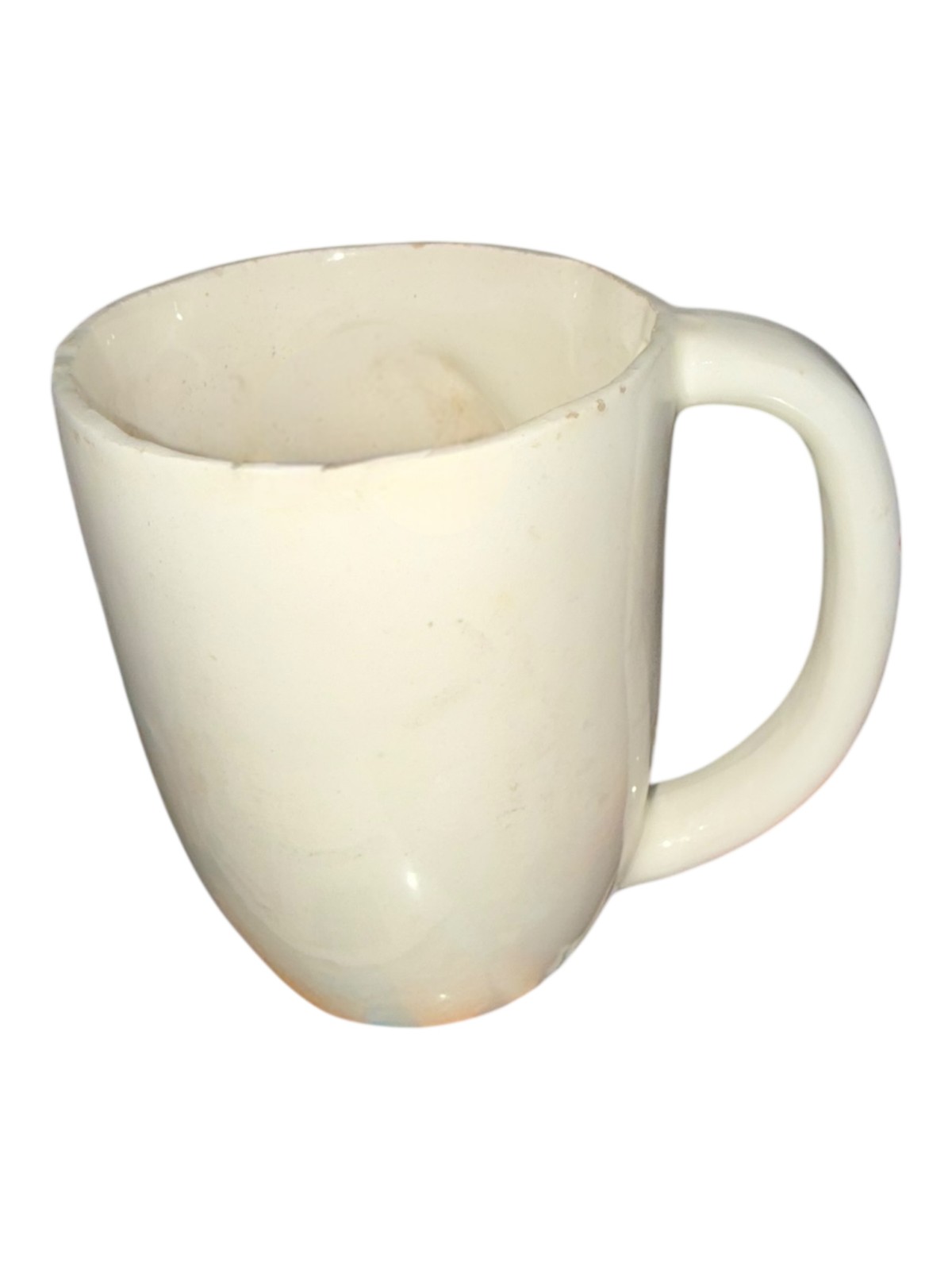 Vintage American Eagle Milk Glass Mug Patriotic Federal McCoy Style USA