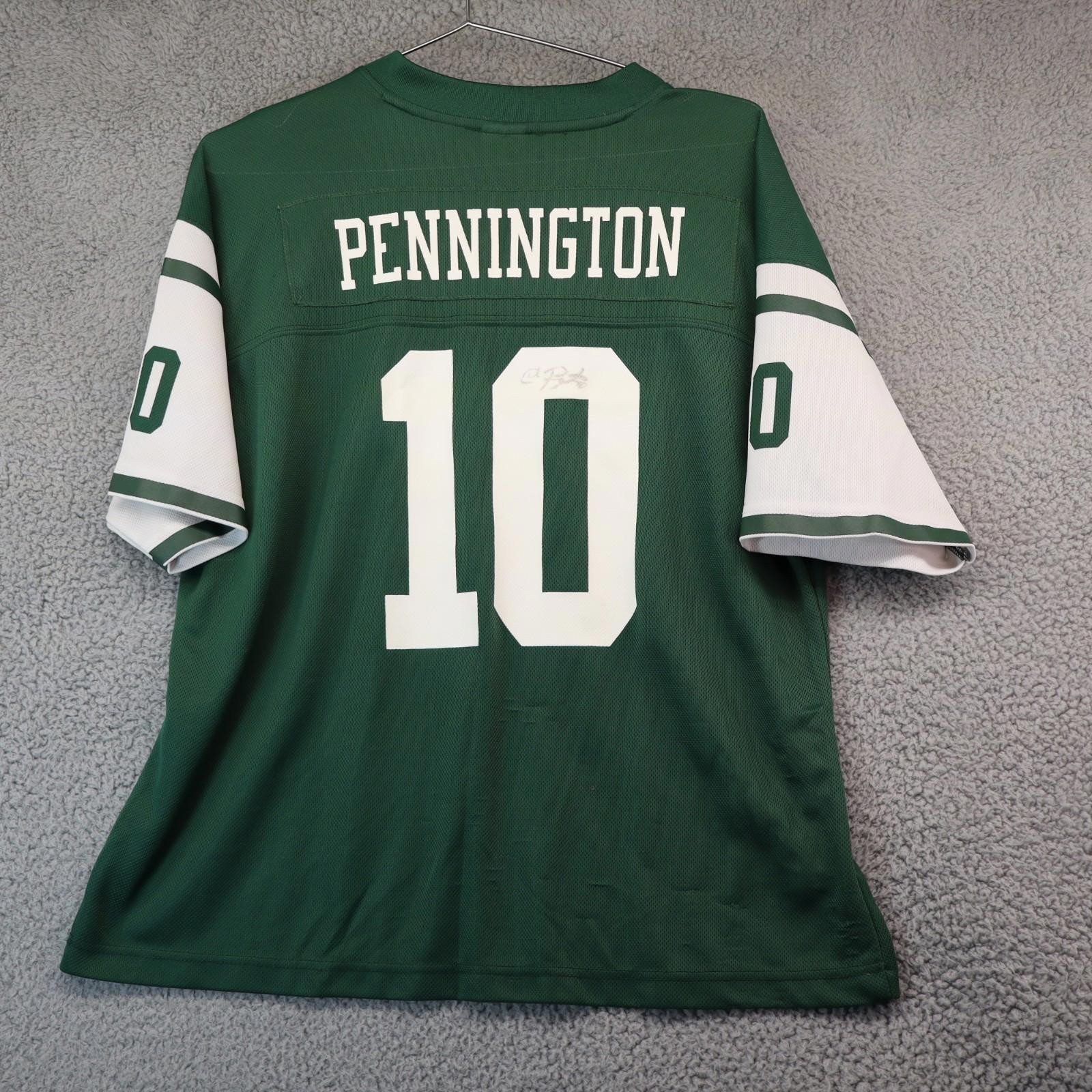 Signed Pennington #10 New York Jets NFL Reebok Jersey Men’s