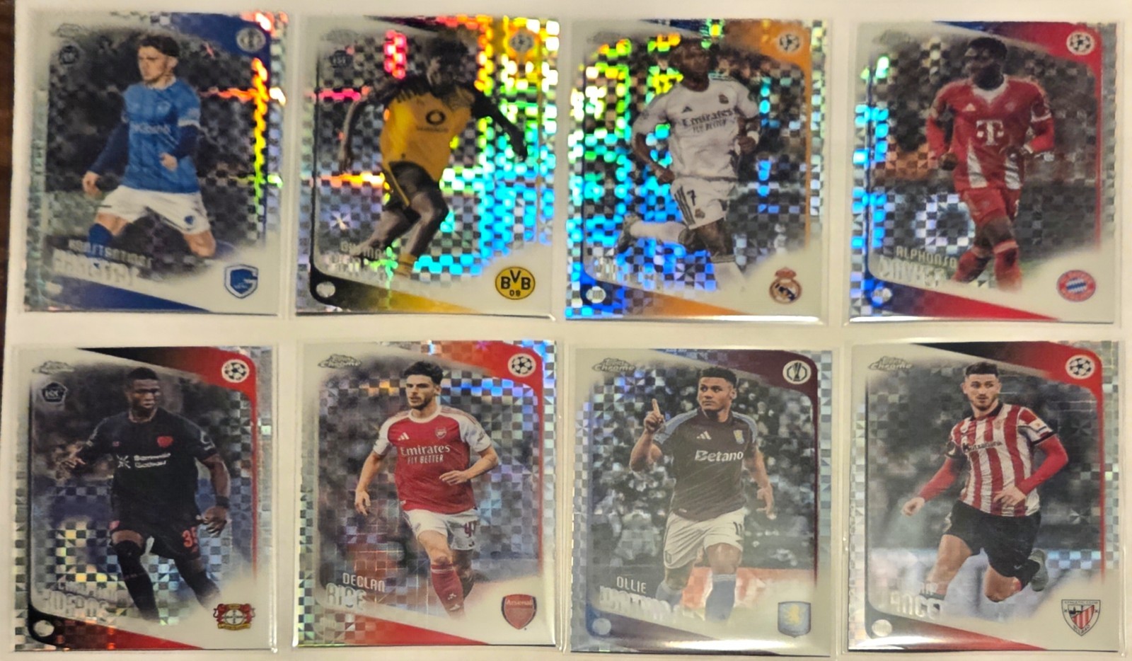2026 Topps Chrome UEFA Soccer Hits, Inserts & Rookie lot (x26 cards, RC)