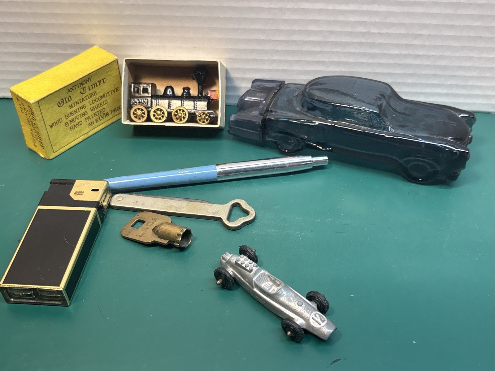 Junk Drawer Lot of Items Miscellaneous Items Train Car Lighter Pen Fun Lot