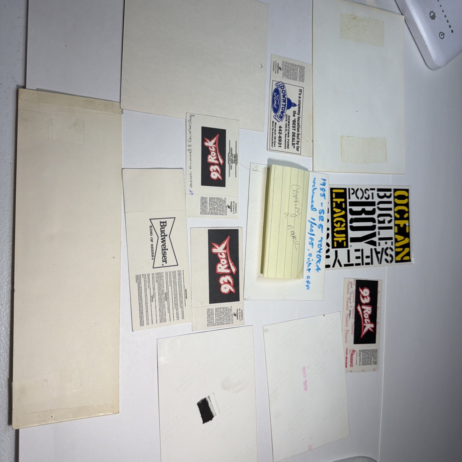 1980s & 90’s Nostalgia Lot Bugle Boy, Car Photos, Concert Ticket Stubs & More