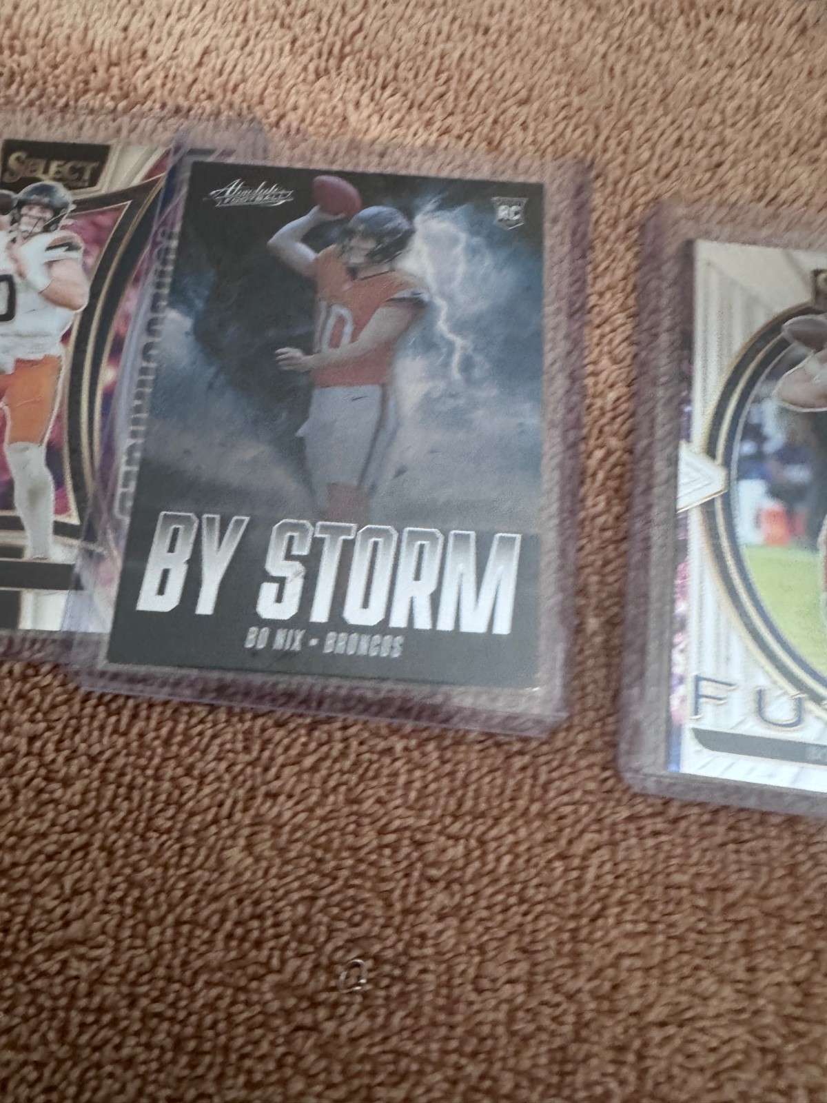 Bo Nix Rookie Card Lot (12) Denver Broncos RC Inserts Prizm Topps Chrome Select
