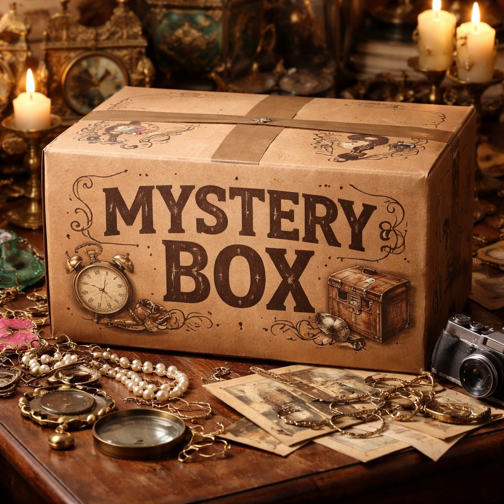 Vintage Kids Mystery Box 60s-90s Nostalgia Toys Books 3.5lb 12 Items Fun Lot