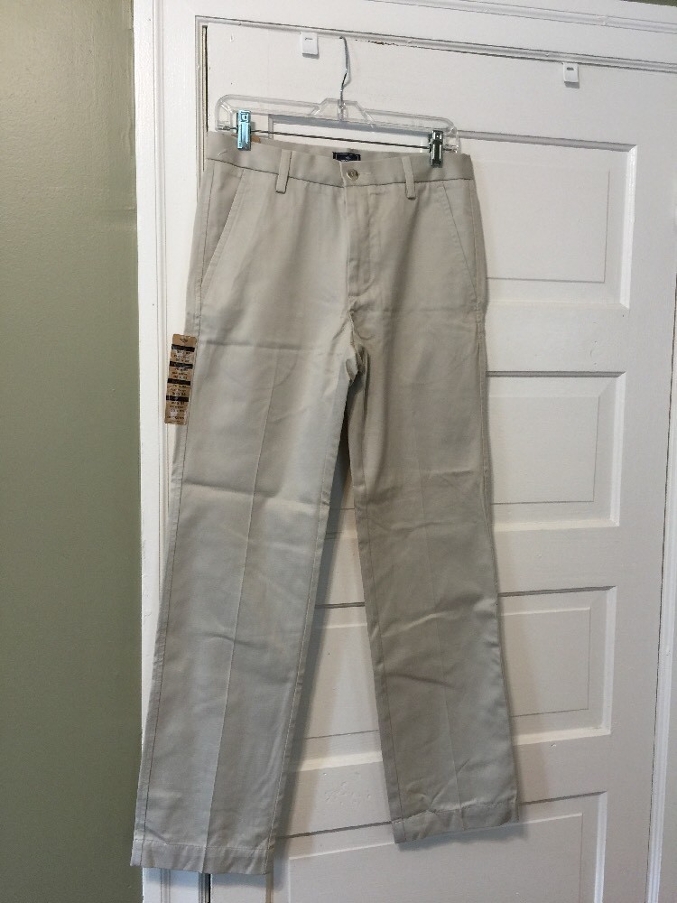 Dockers Signature Khaki Flat front Pants 30″ x 32″ $75 NWT, BEIGE NICE