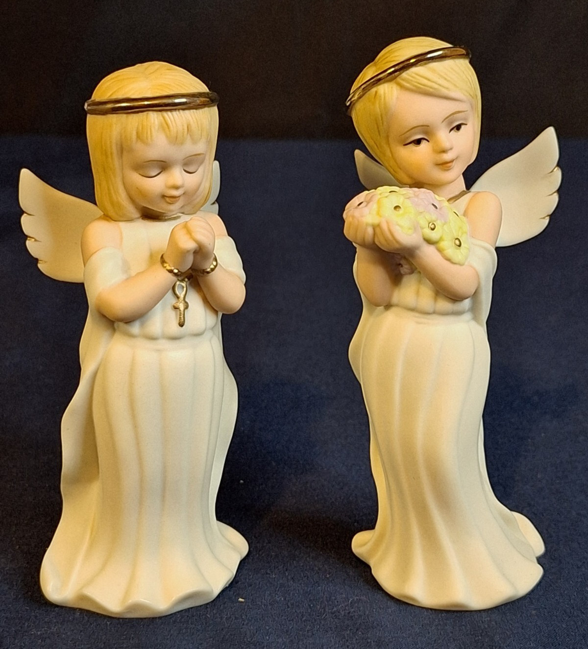 Lot of 13 VTG Ceramic Figurines, Homco, Angels, 25th Anniversary, Cross(#5)