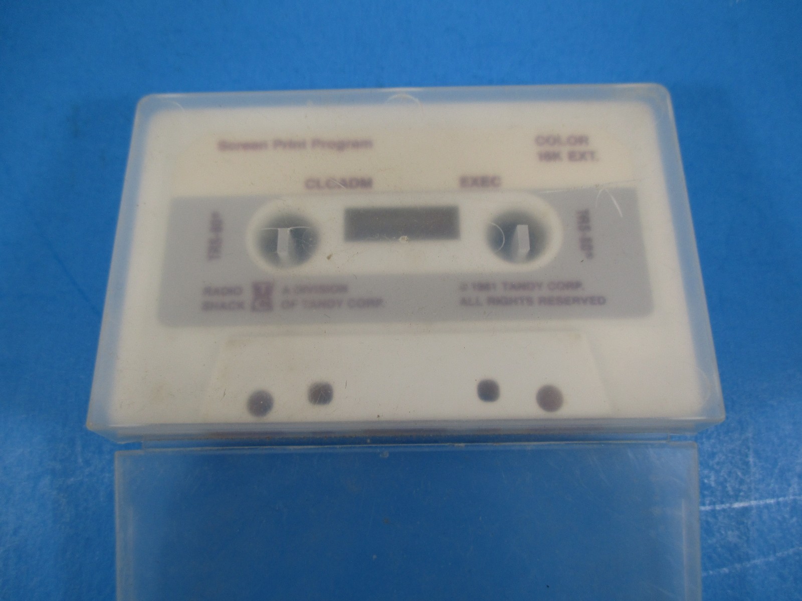 TRS-80 Screen Print Program Tape Radio Shack Tandy 1979 Color 16K Tape VS3 B1