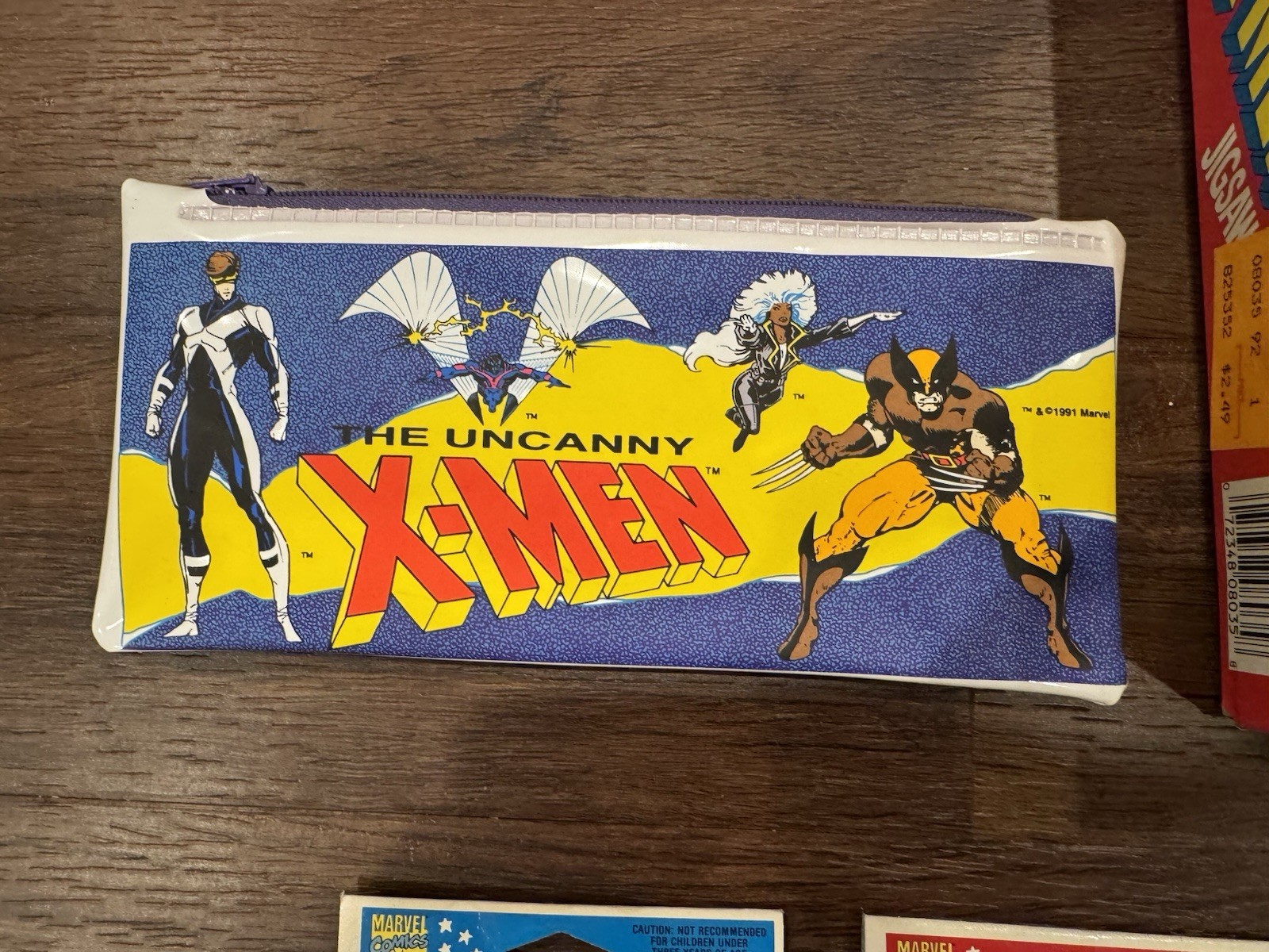 Vintage X-Men & Wolverine 90s Collectibles Lot | Toys, Stickers, Puzzle, Comic