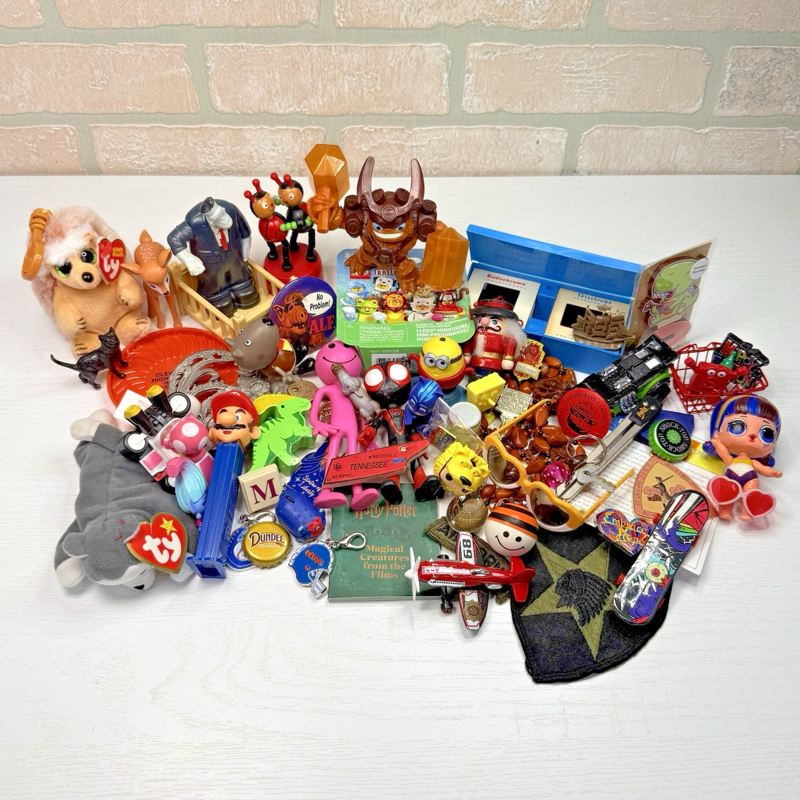 Junk Drawer Mixed Lot Assorted Smalls Toys Trinkets 2.76 Pounds