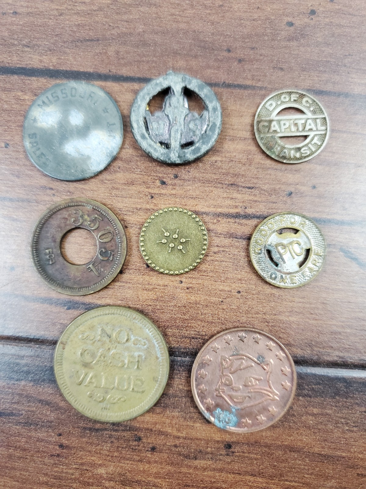 Vtg Tokens Coins Medallions Lot George Washington Missouri D.C. Philadelphia