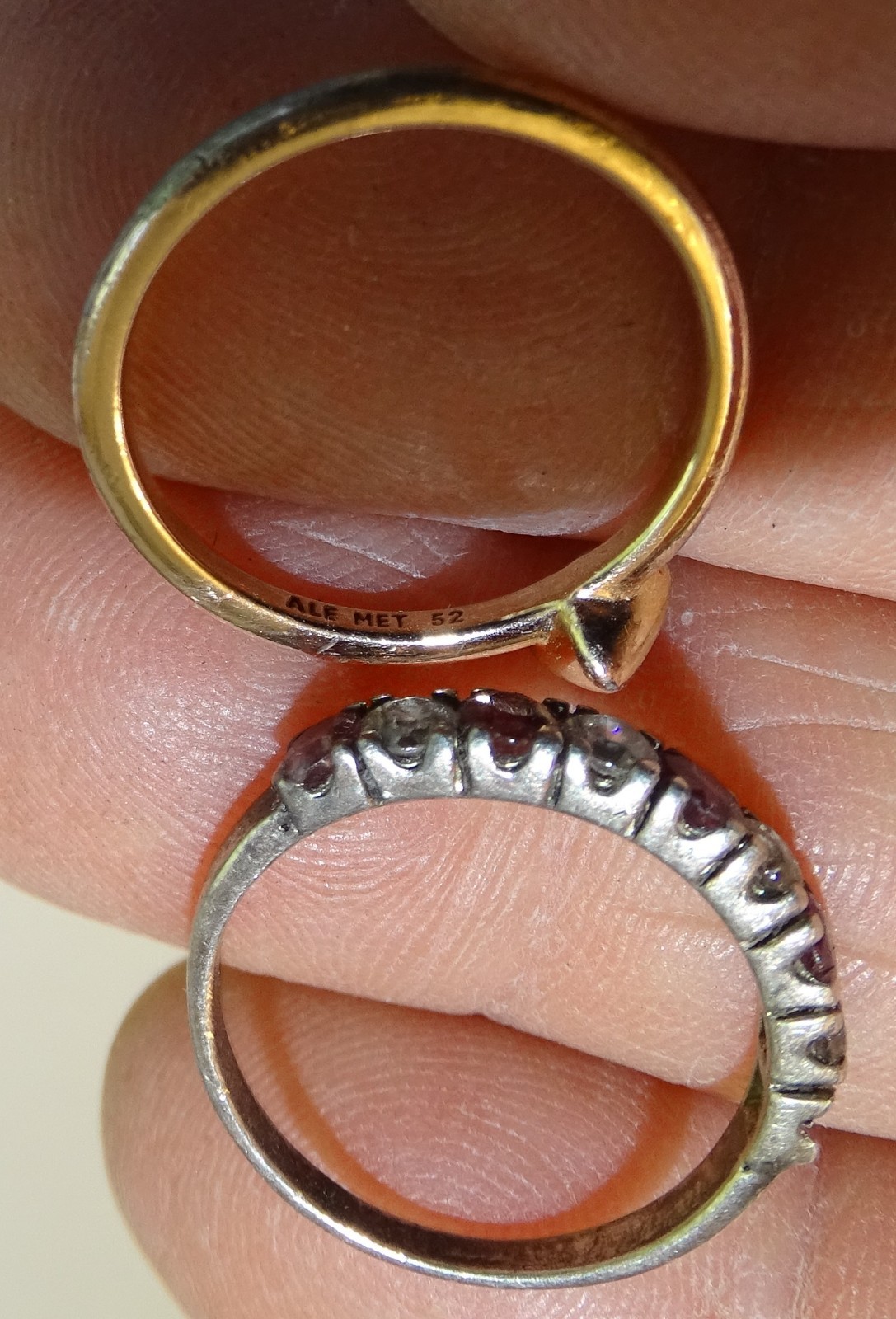 Junk found at estate sale; button hook, Keys, Rings, Shield Pin, Boot Charm, etc