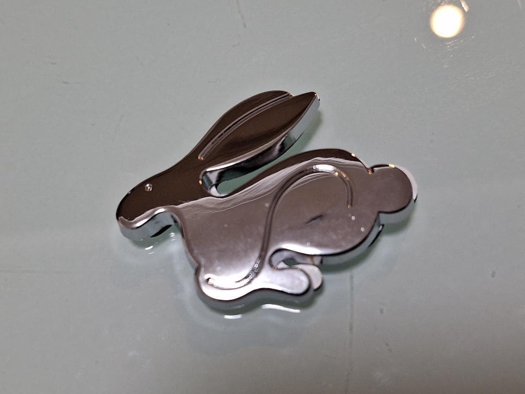 -VW Rabbit Metal Chrome Plated Small Emblem