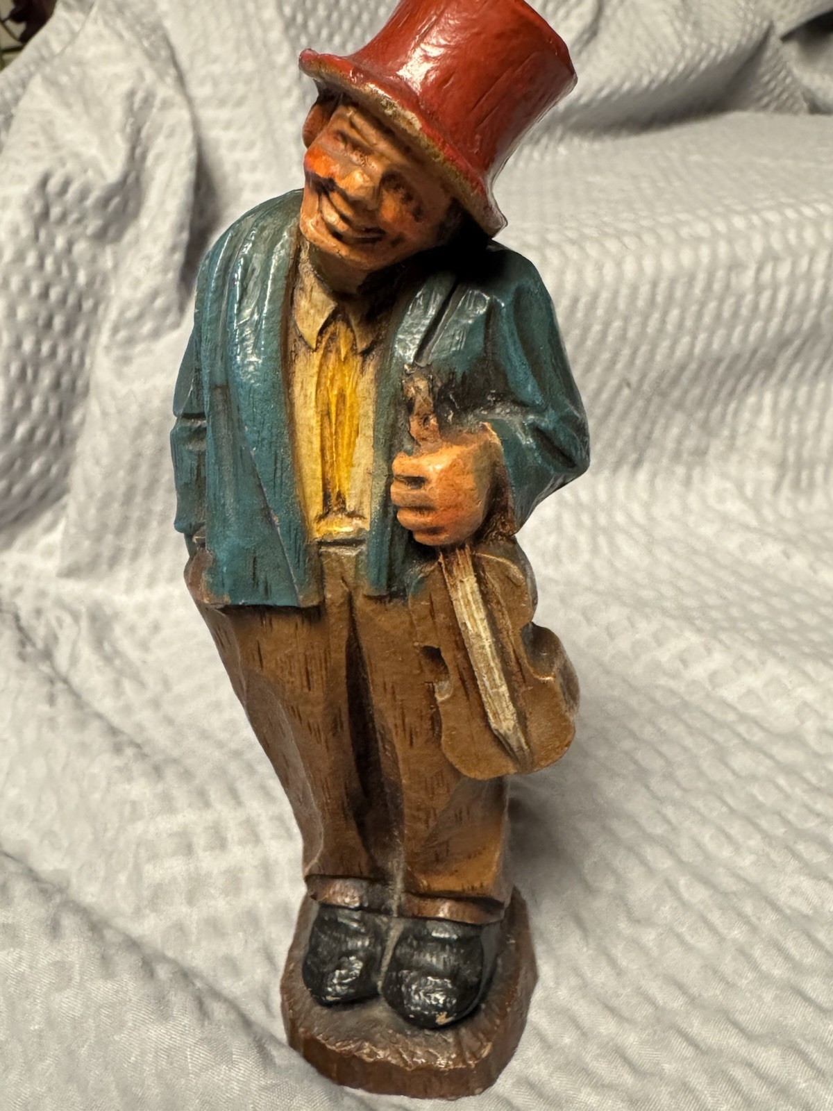 Vintage Hobo Folk Musician Violinist Figurine Collection Syroco Figurine