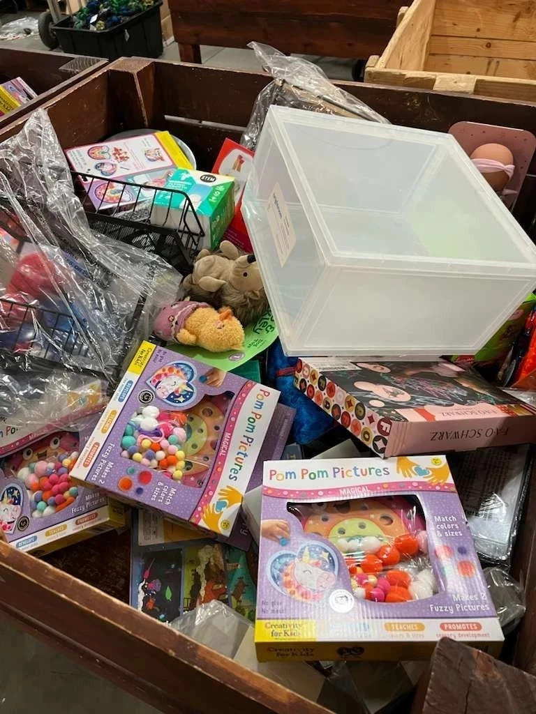 Large special Amazon box with all new items. Free shipping