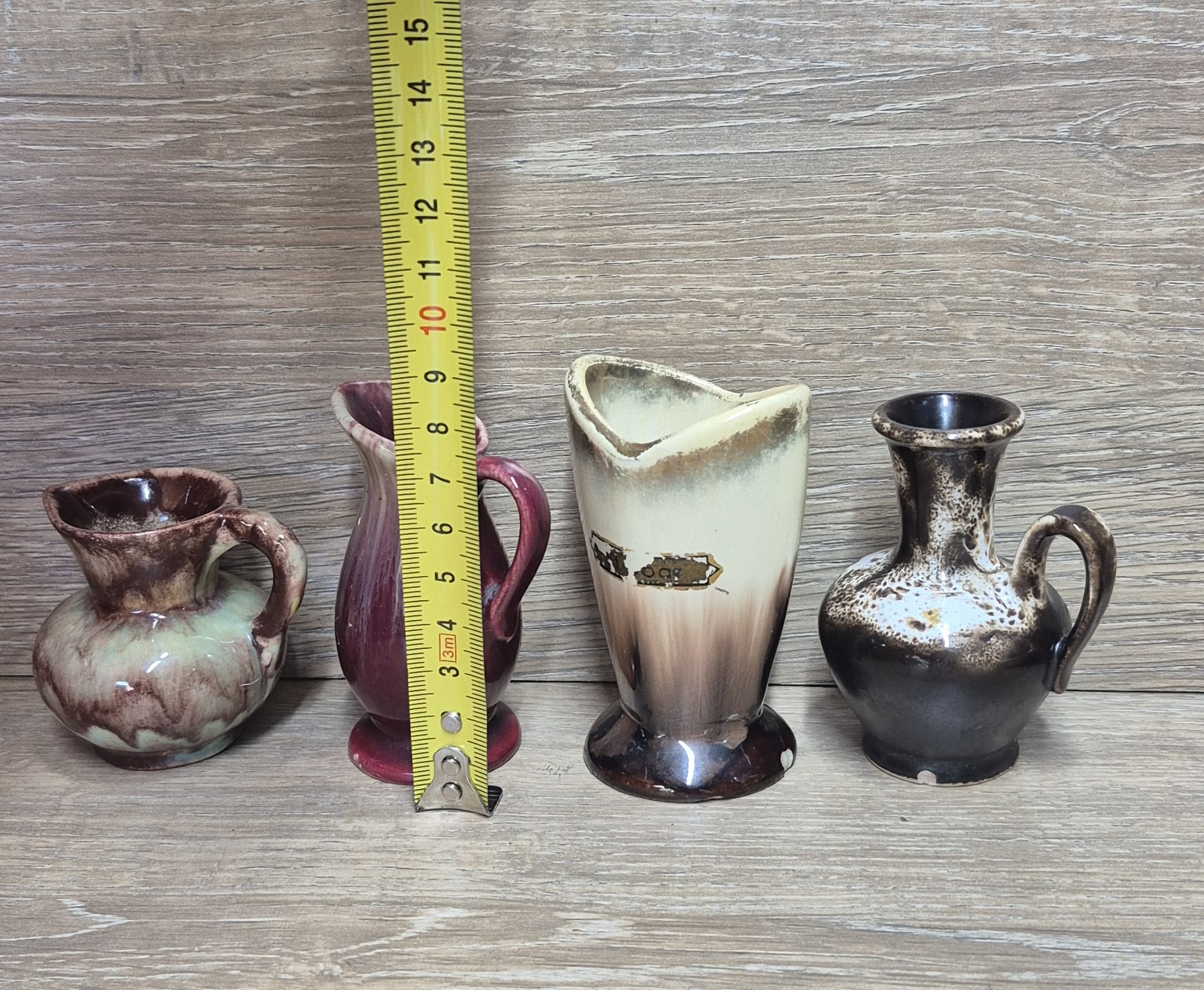West Germany Vintage Mini Mixed Jugs Vases Pots x 4 Pieces Collectable Job Lot