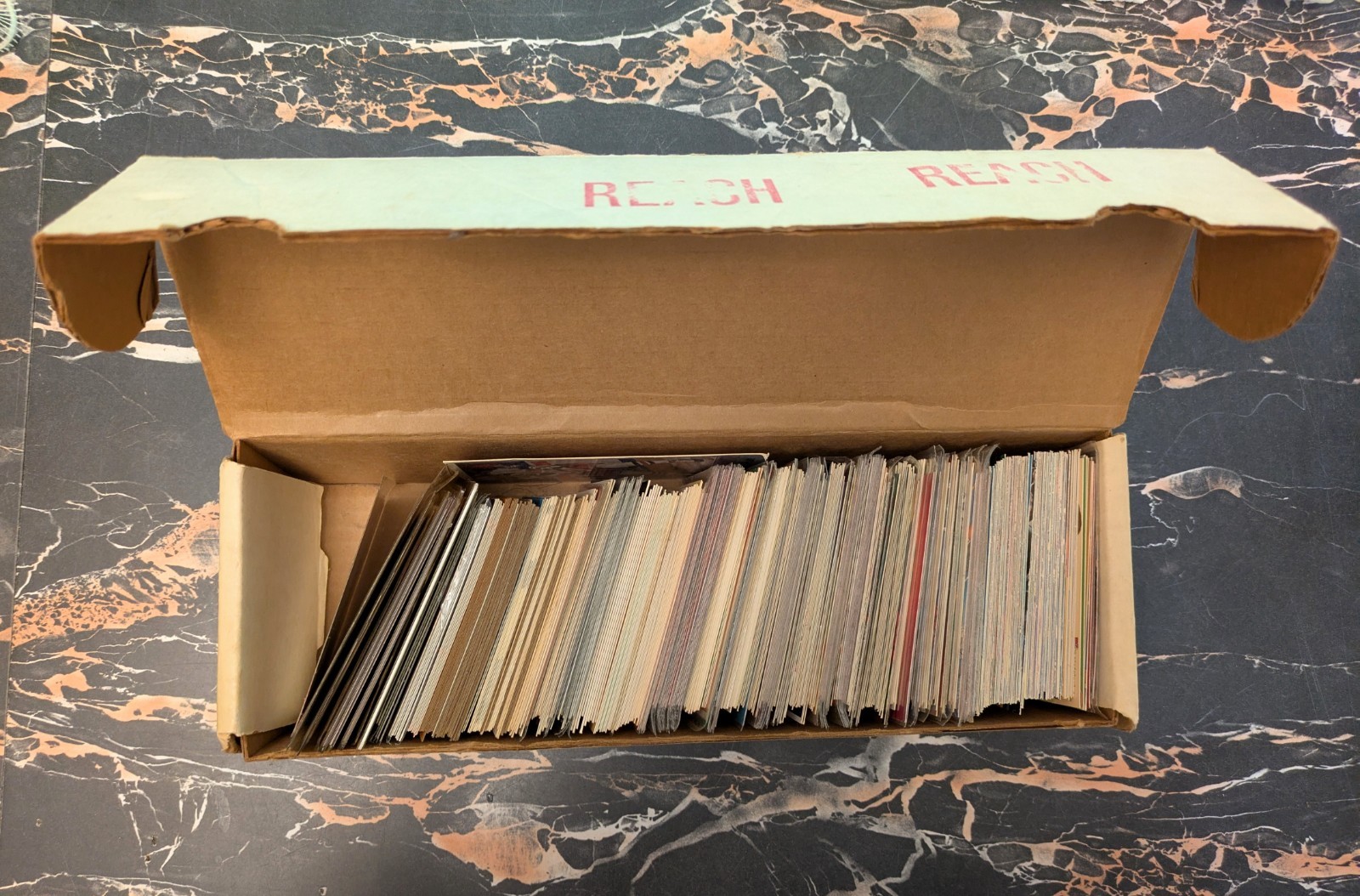Mixed Trading Card Lot in Box – Sports, Marvel & Comic Cards DC Nascar 80’s 90’s