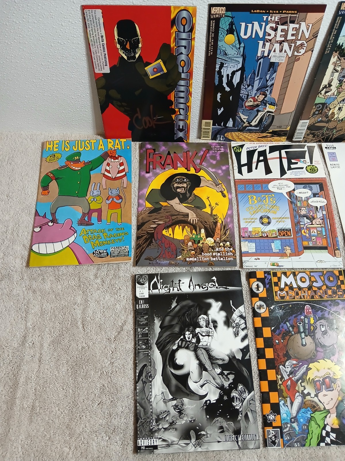JUNK DRAWER LOT OF 20+*DC/INDEPENDENT*COMIC BOOKS*MAGAZINES*BOOKS+MORE*SP*SAI
