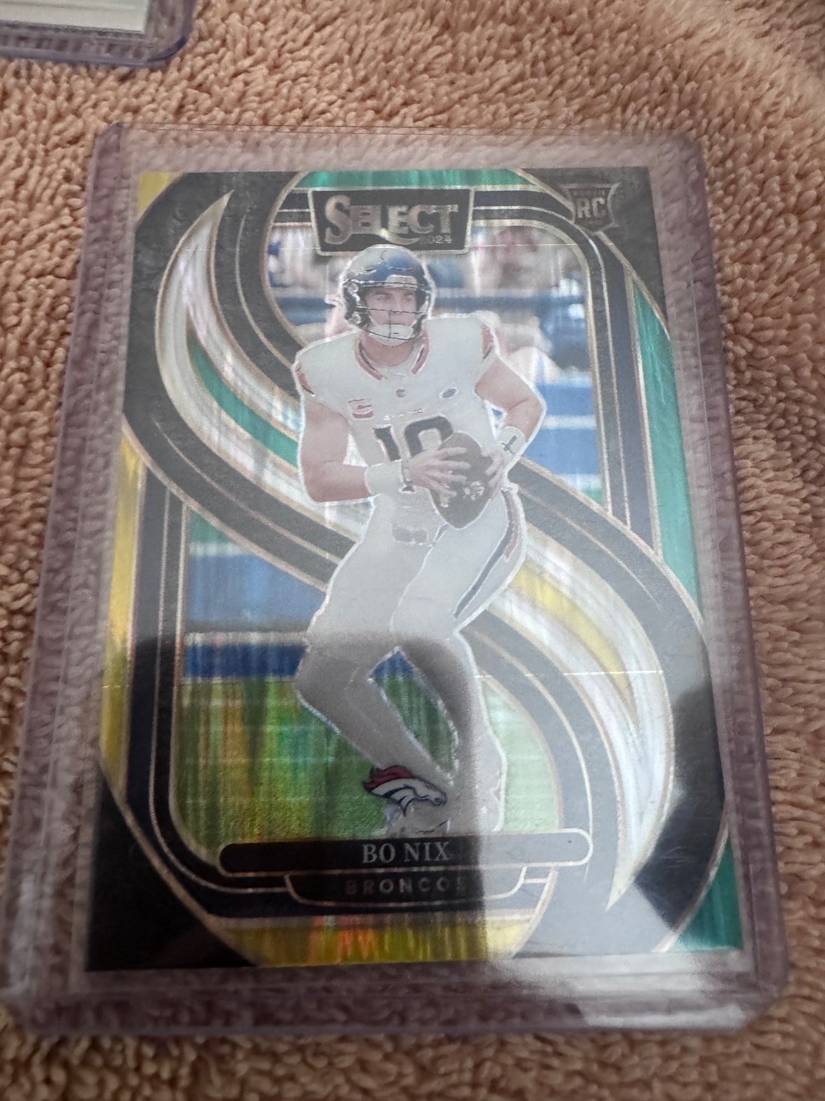 Bo Nix Rookie Card Lot (12) Denver Broncos RC Inserts Prizm Topps Chrome Select